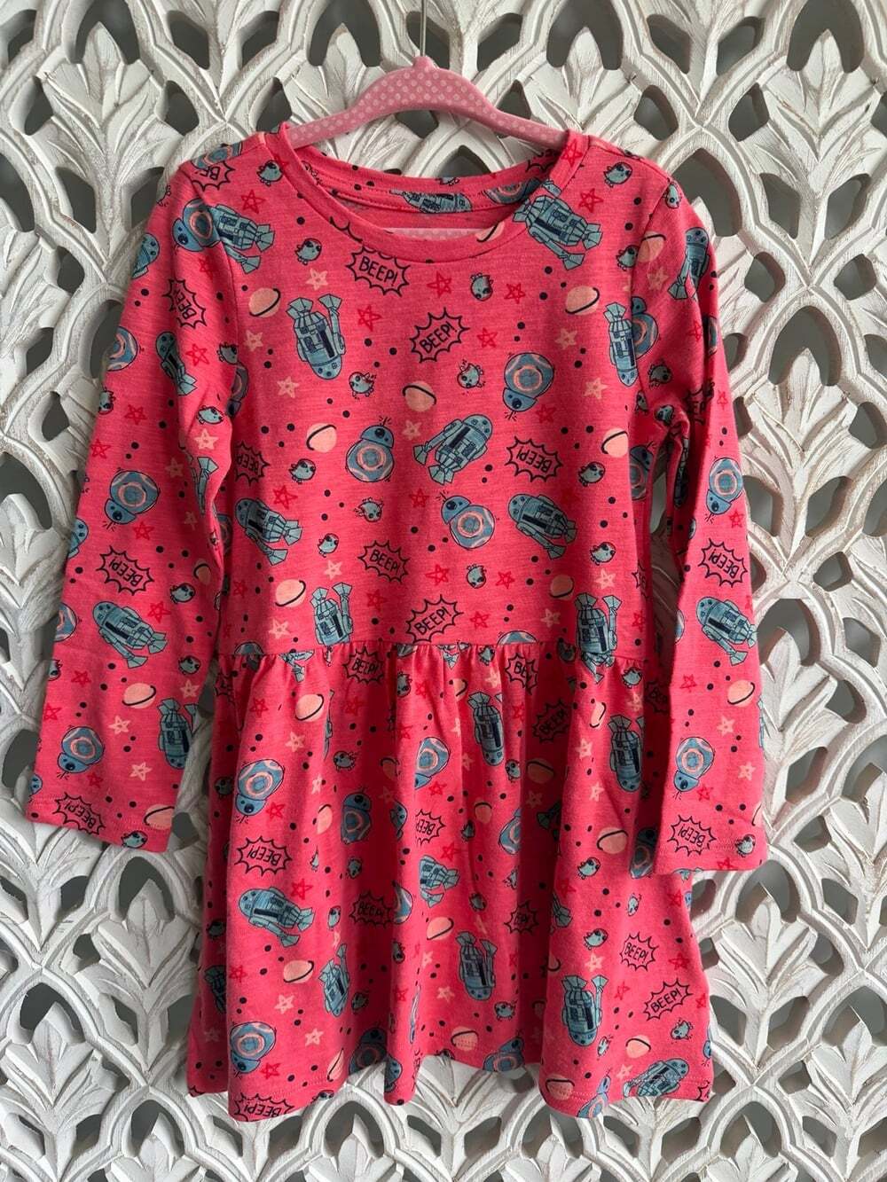 Amazon Essentials Star Wars Long Sleeve Dress Size 4T